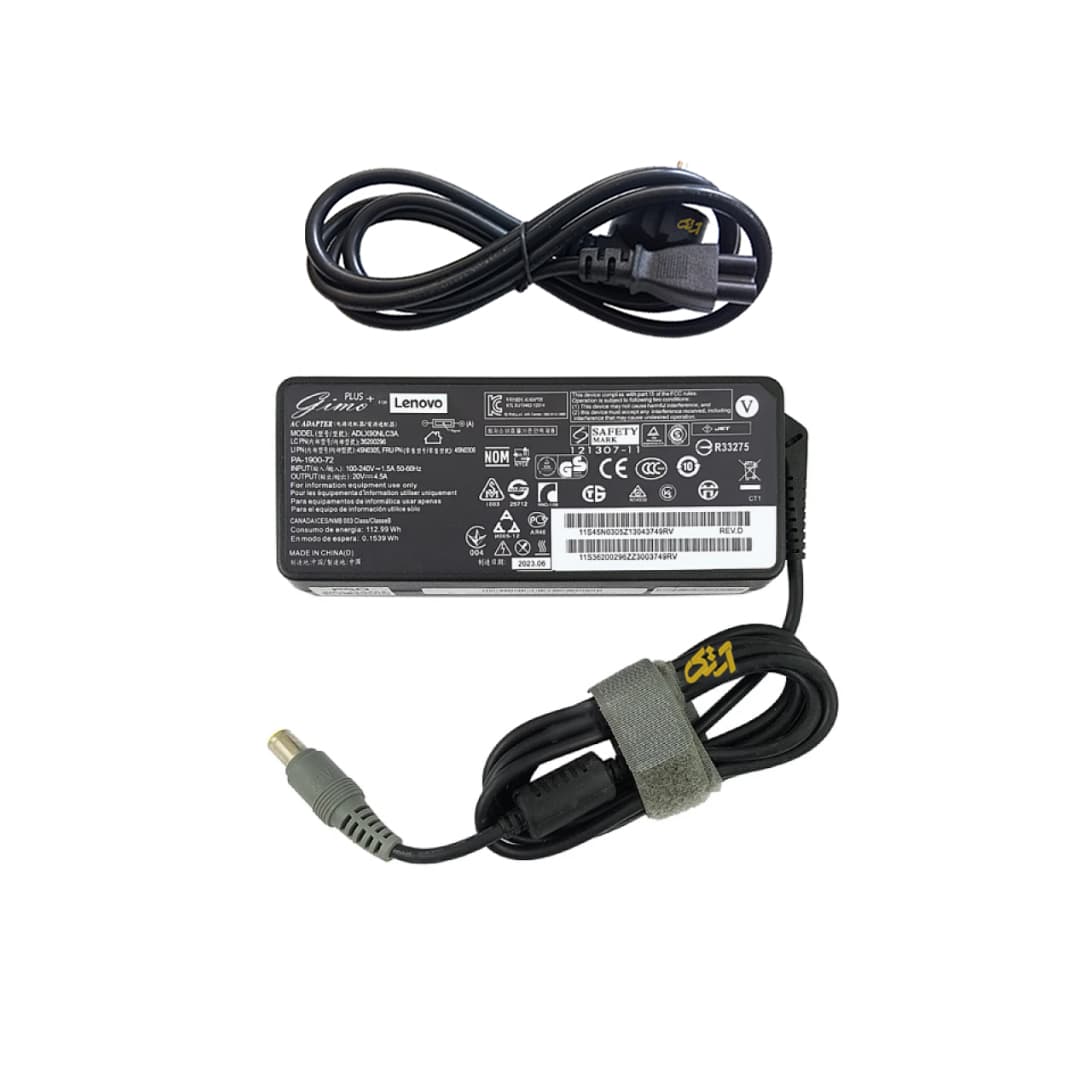 آداپتور شارژر لپ تاپ لنوو 20Vولت 4.5 آمپر سردلی adaptor laptop LENOVO 3000 N200 — تصویر ۳