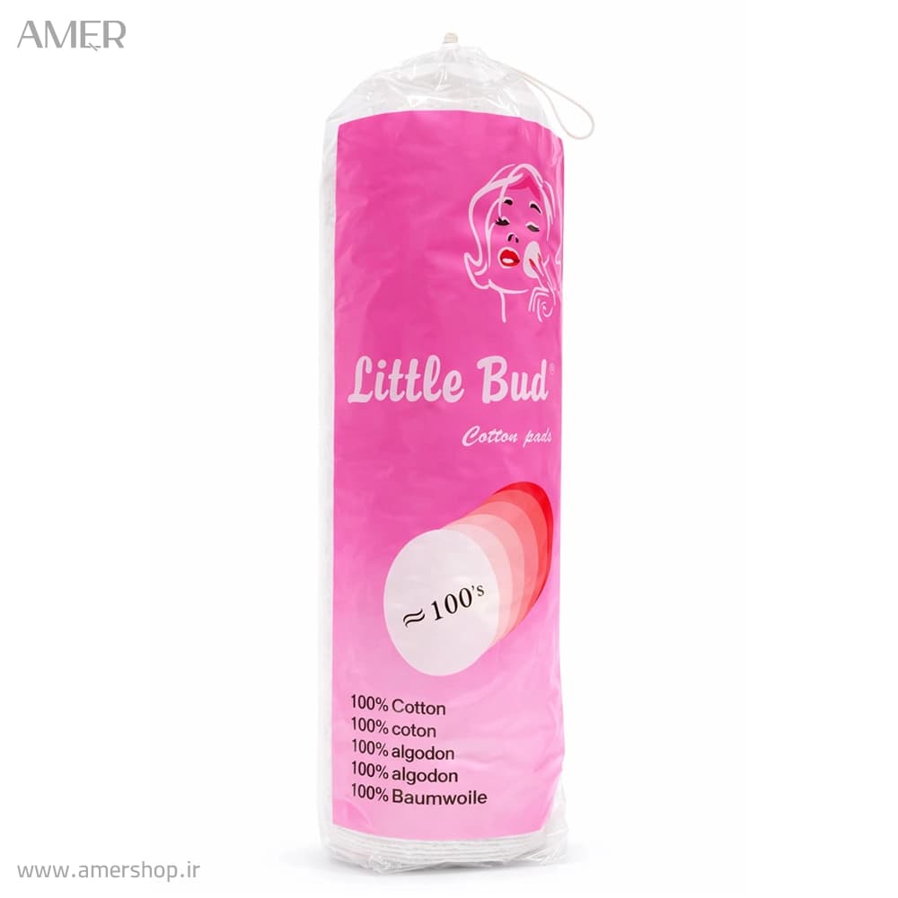 پد آرایش پاک کن پنبه ای Little Bud بسته 100 عددی
