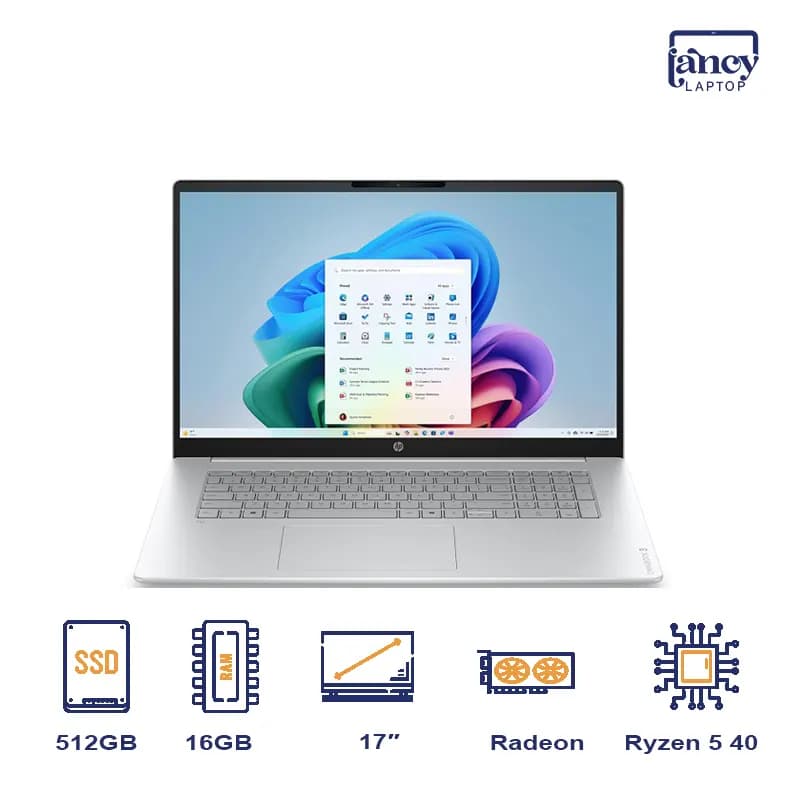 لپ تاپ اپن باکس 17 اینچی اچ پی OmniBook 3 Ryzen 5 16GB 512GB SSD AMD Radeon Graphics IPS FHD