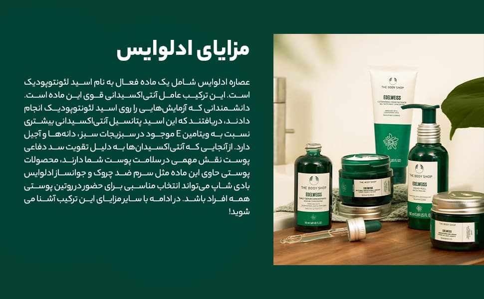 کرم روز جوانساز و نرم کننده پوست ادلوایس بادی شاپ — تصویر ۴