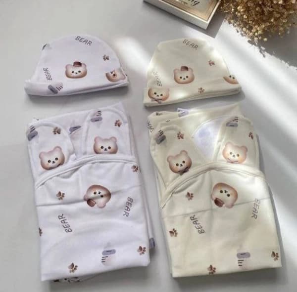 قنداق چسبی به همراه کلاه chicco.m (قنداق فرنگی)