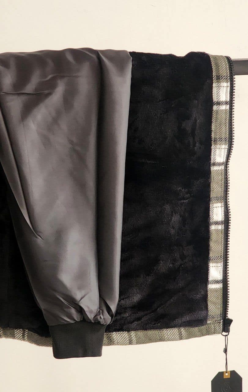 شکت سایز بزرگ چهار خانه کلاهدار سبز کد 2471 — تصویر ۳