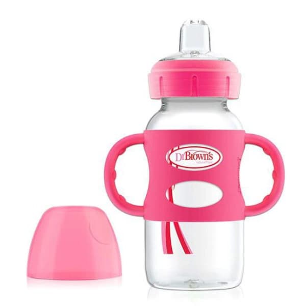 لیوان آموزشی کودک سوپاپ دار دکتر براون 270 میل مدل sippy bottle — تصویر ۴