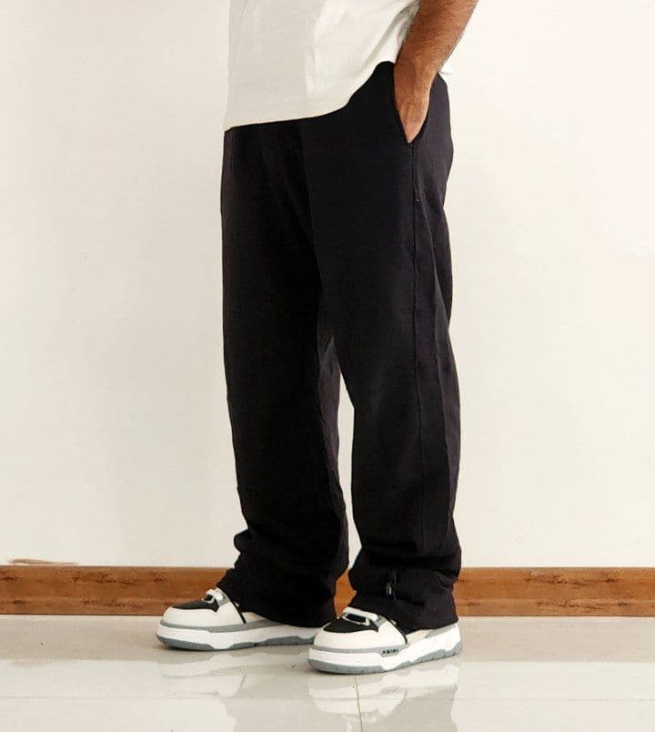 شلوار بگ مشکی ساده دورس کد 2423 — تصویر ۷