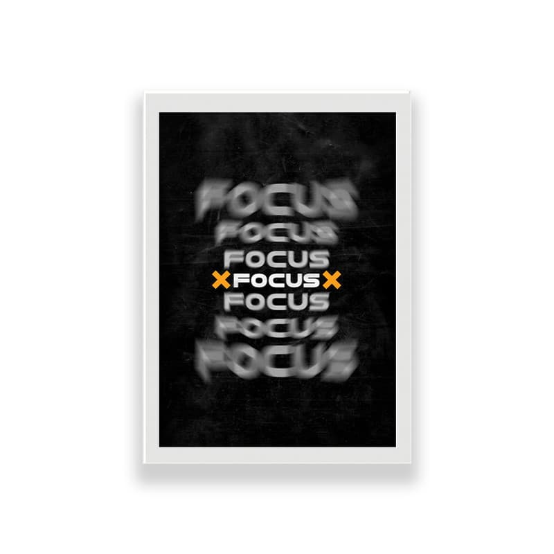 تابلو طرح انگیزشی تمرکز focus — تصویر ۲