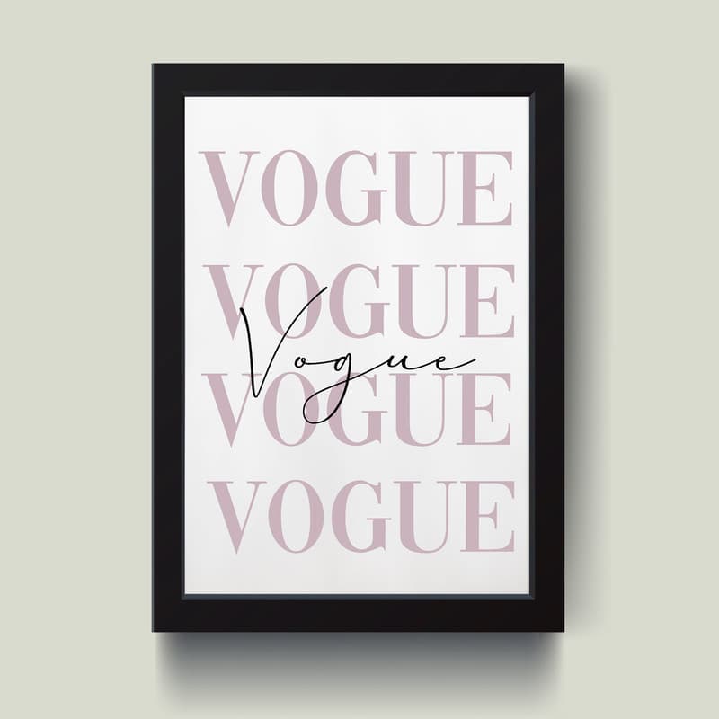 تابلو مدل مینیمال Vogue کد S0620-b