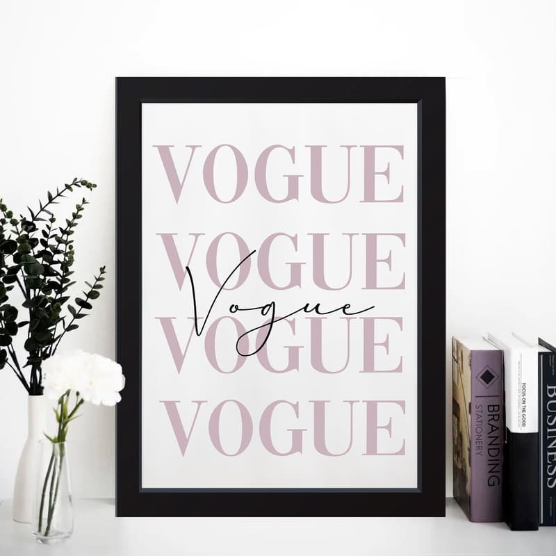 تابلو مدل مینیمال Vogue کد S0620-b — تصویر ۴