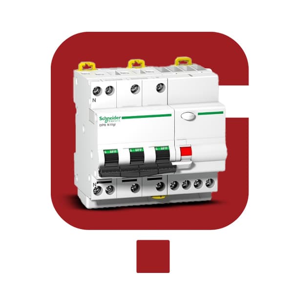 A9D31732محافظ جان ترکیبی سه فاز 32 آمپر اشنایدر 30 میلی آمپر قدرت قطع 6kA