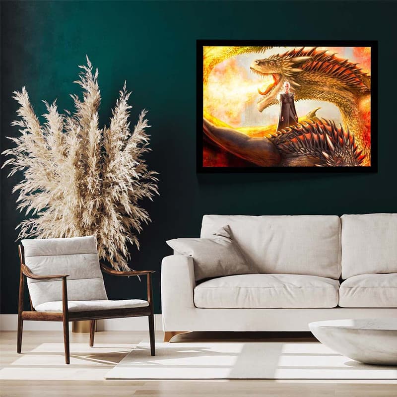 تابلو مدل mother of dragons کد F-14020 — تصویر ۳