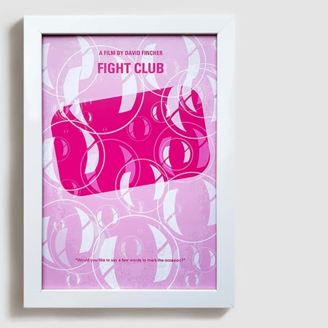 تابلو طرح فیلم فایت کلاب fight club W009 — تصویر ۳