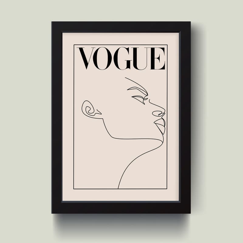 تابلو مدل مینیمال Vogue کد m2579-w
