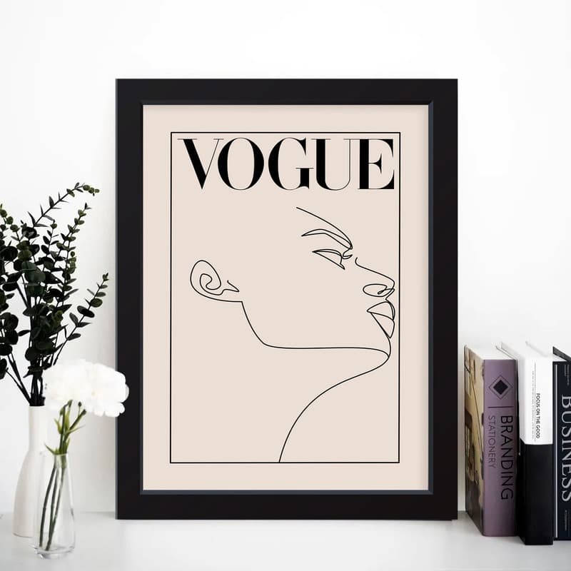 تابلو مدل مینیمال Vogue کد m2579-w — تصویر ۴