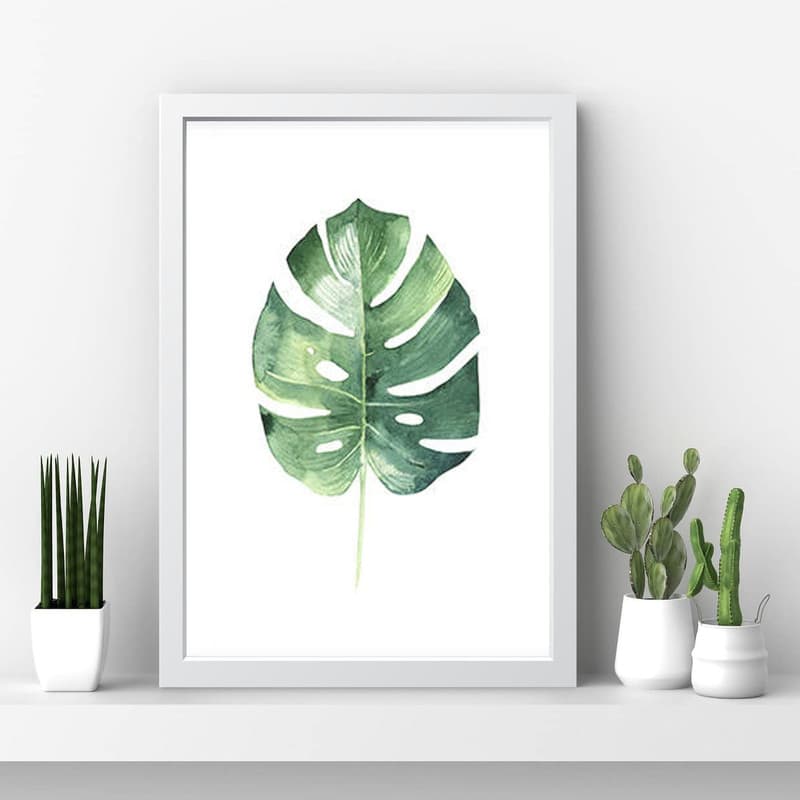 تابلو مدل مینیمال Leaf کدm2412-w — تصویر ۴