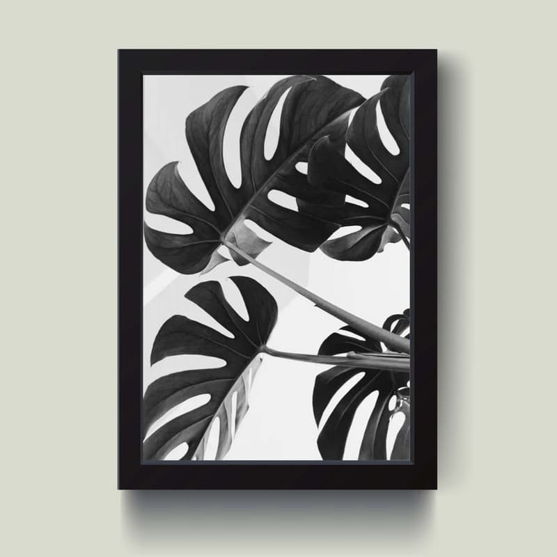 تابلو مدل مینیمال Leaf کدm2404-b