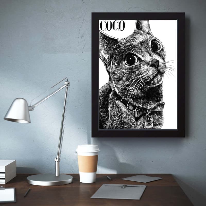 تابلو مدل مینیمال CAT کد m2430-b — تصویر ۴