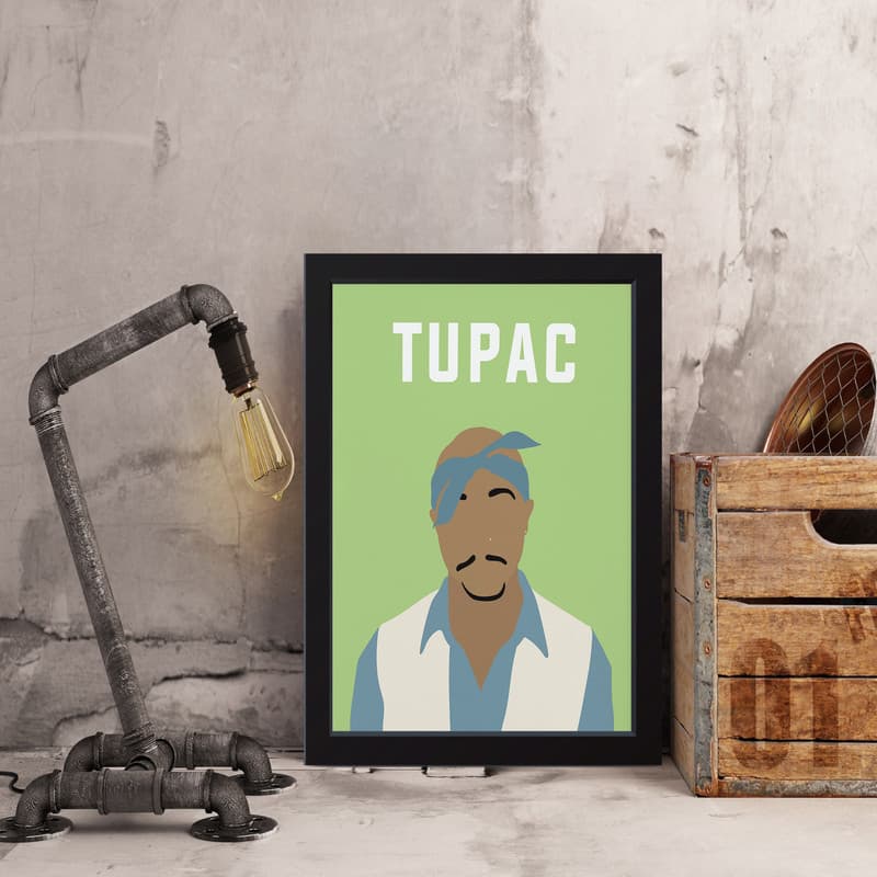 تابلو مدل مینیمال Tupac کد S1404-b — تصویر ۴
