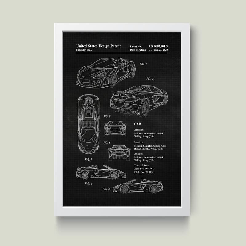 تابلو مدل Mclaren کدm2608-w