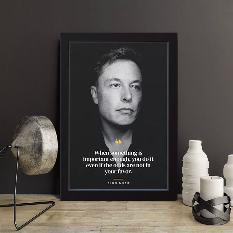 تابلو مدل انگیزشی ایلان ماسک Elon musk کدS1631-b — تصویر ۴