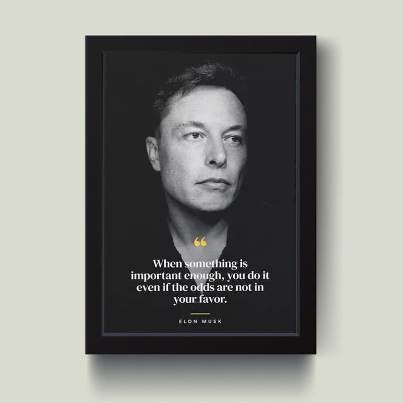 تابلو مدل انگیزشی ایلان ماسک Elon musk کدS1631-b