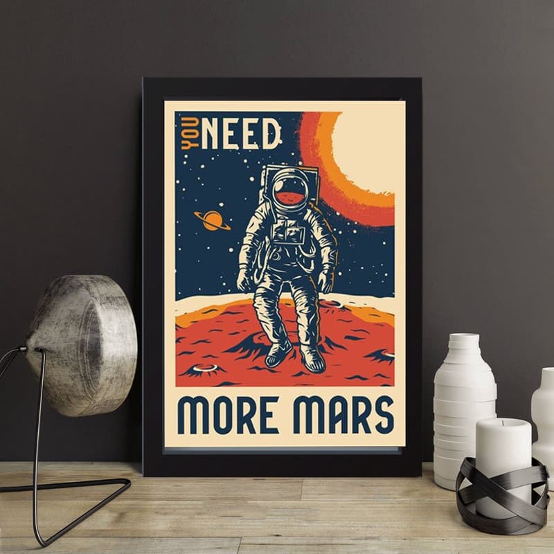 تابلو مدل مریخ you need more mars کدS1633-b — تصویر ۴