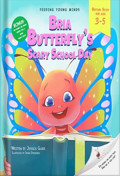 دانلود کتاب Bria BUTTERFLY’S SCARY SCHOOL DAY: children’s picture book, bedtime story about kindergarten (books about going to kindergarten Book 2) by Jessica Glade