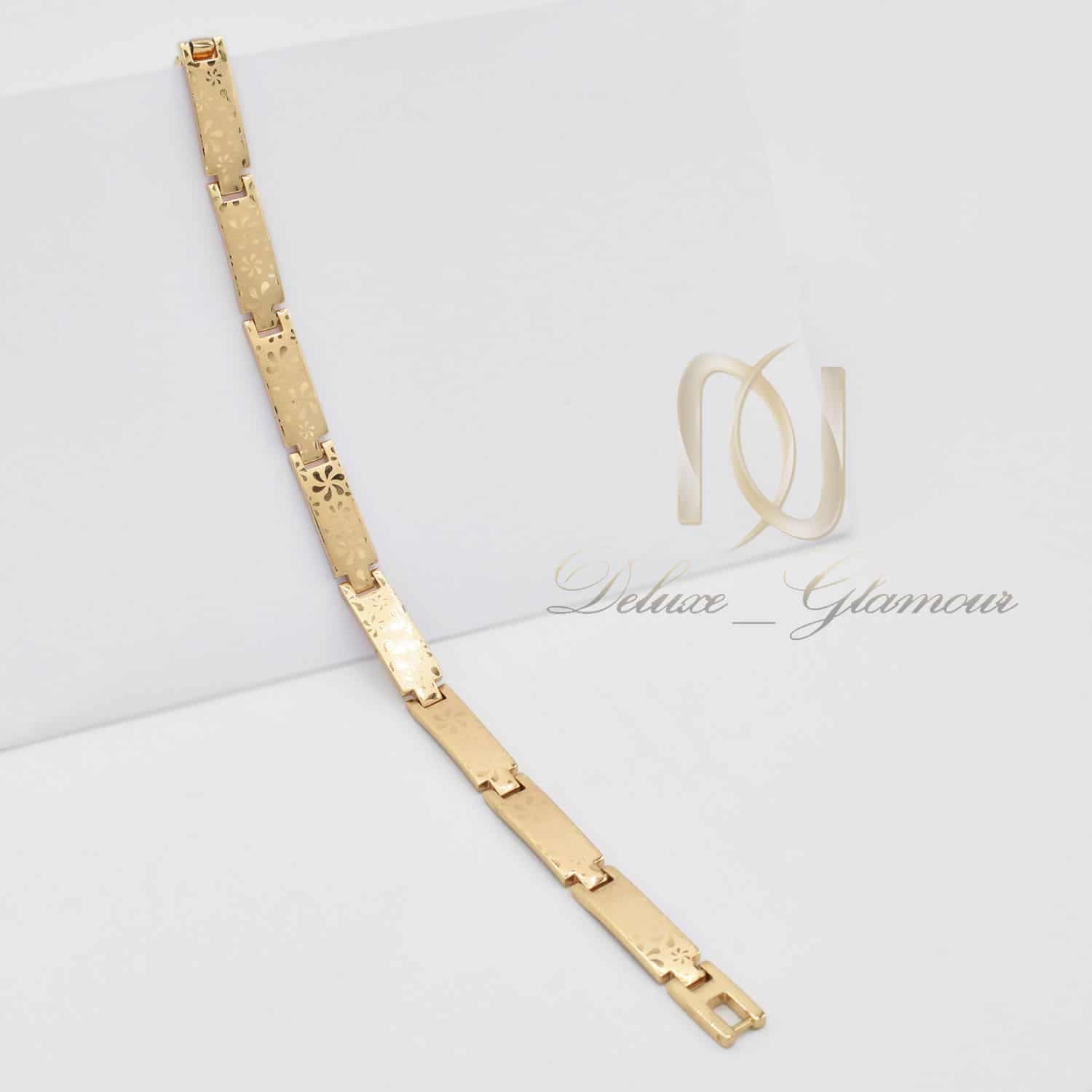 دستبند ژوپینگ زنانه طرح طلای جدید ds-n676