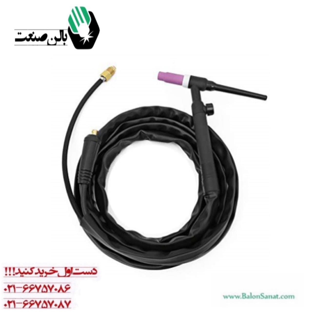 تورچ جوشکاری آرگون هواخنک گردنه متحرک مدل 4M — تصویر ۲