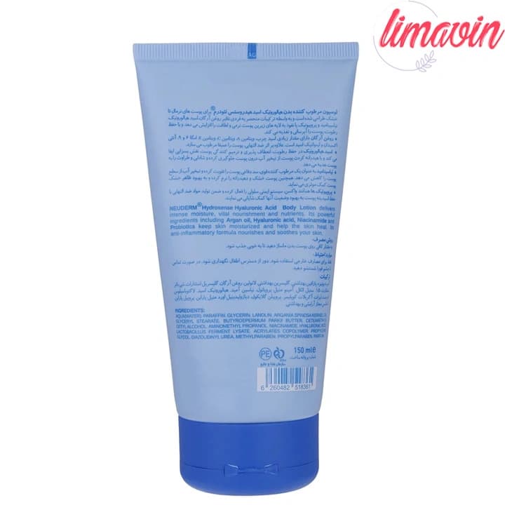 لوسیون بدن نئودرم مدل Hyaluronic Acid مناسب انواع پوست حجم 150میلی لیتر — تصویر ۲