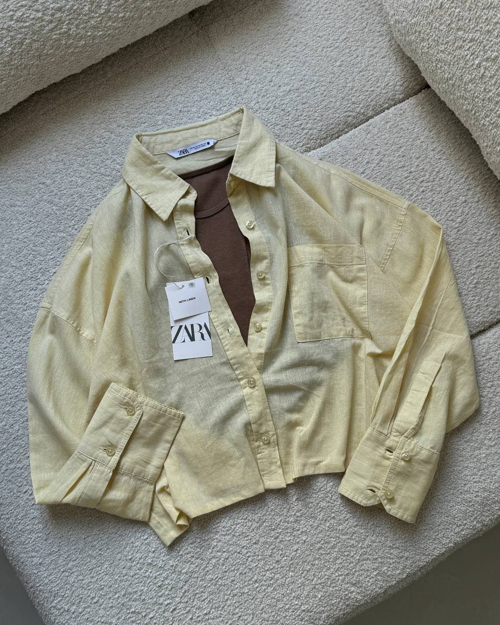شومیز کراپ zara💛 — تصویر ۲