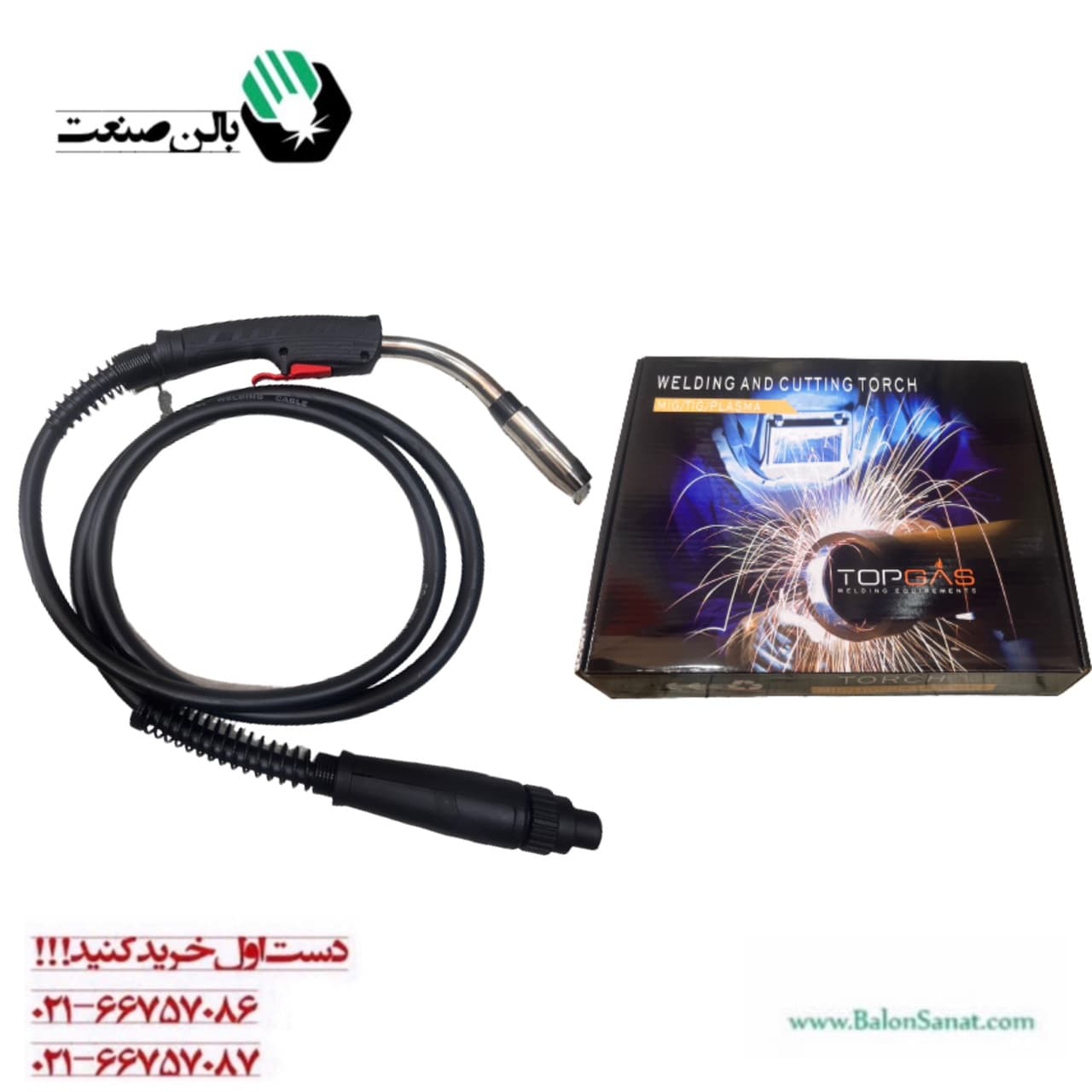 تورچ T max4000 تاپ گاز 400 آمپر co2 — تصویر ۲