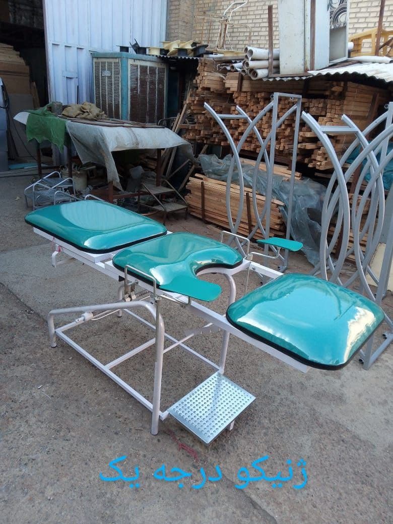 تخت ژنیکولوژی ژینیکو معاینه زنان مدل مدشاپ مکانیکی دستی — تصویر ۸