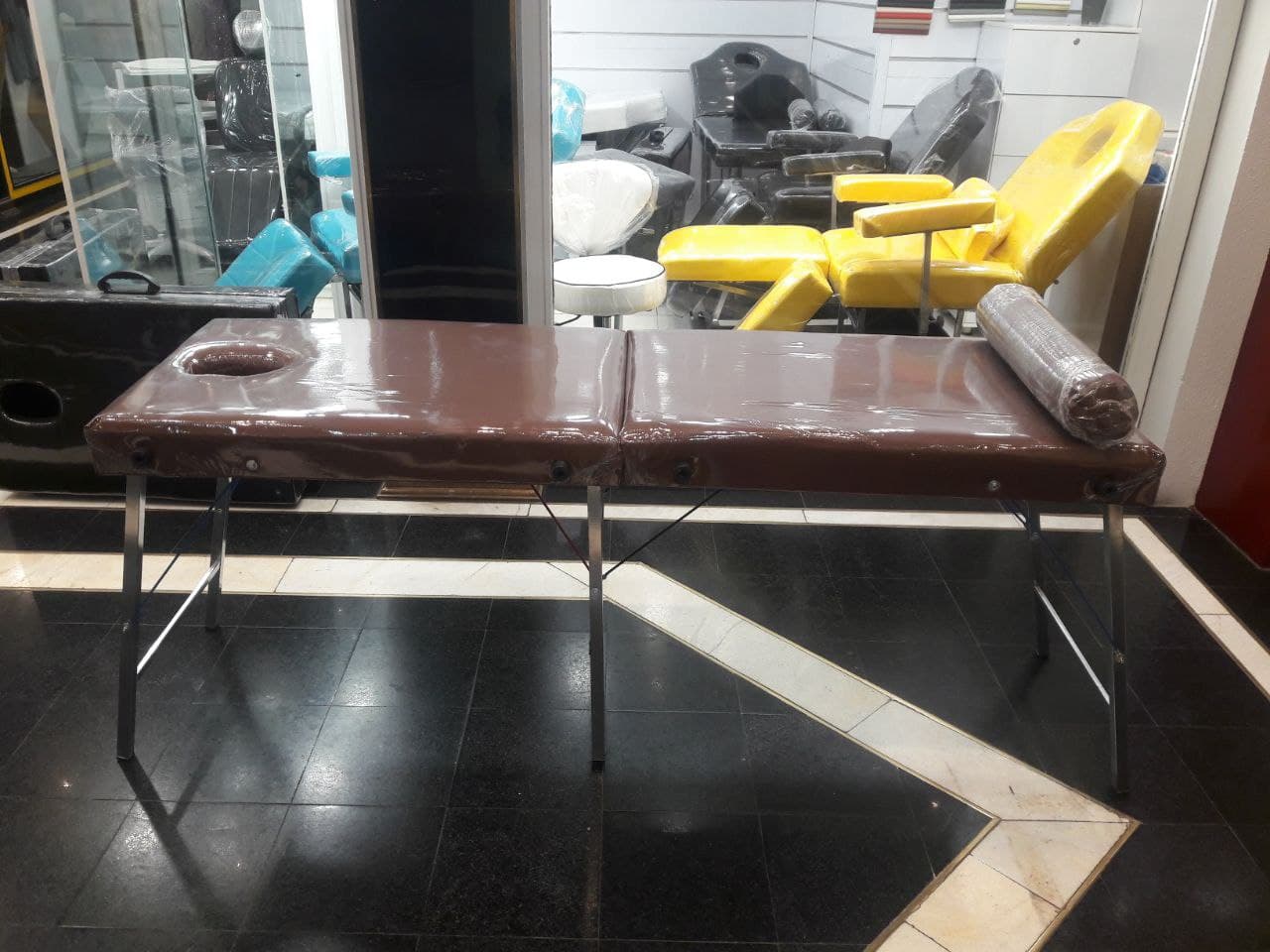 تخت ماساژ تاشو پرتابل همراه مژه مدل تن آسا مدشاپ — تصویر ۴