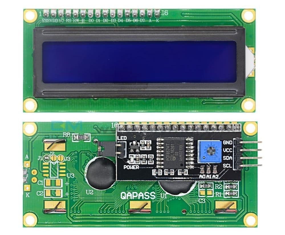 ال سی دی کاراکتری 16*2 | LCD 2×16 با رابط I2C