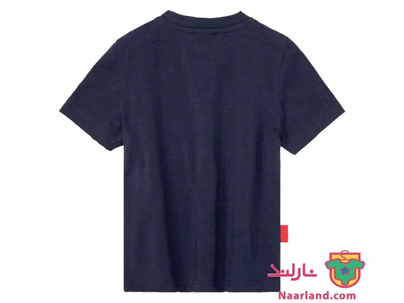 تیشرت دخترانه لوپیلو (Lupilu) طرح نقاب سرمه ای — تصویر ۴