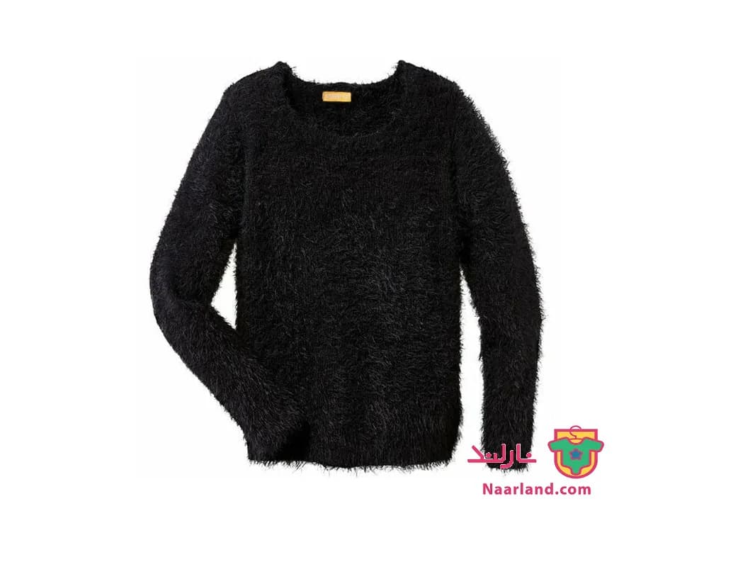 ژاکت بافت موهر دخترانه Pepperts آلمان مشکی ساده