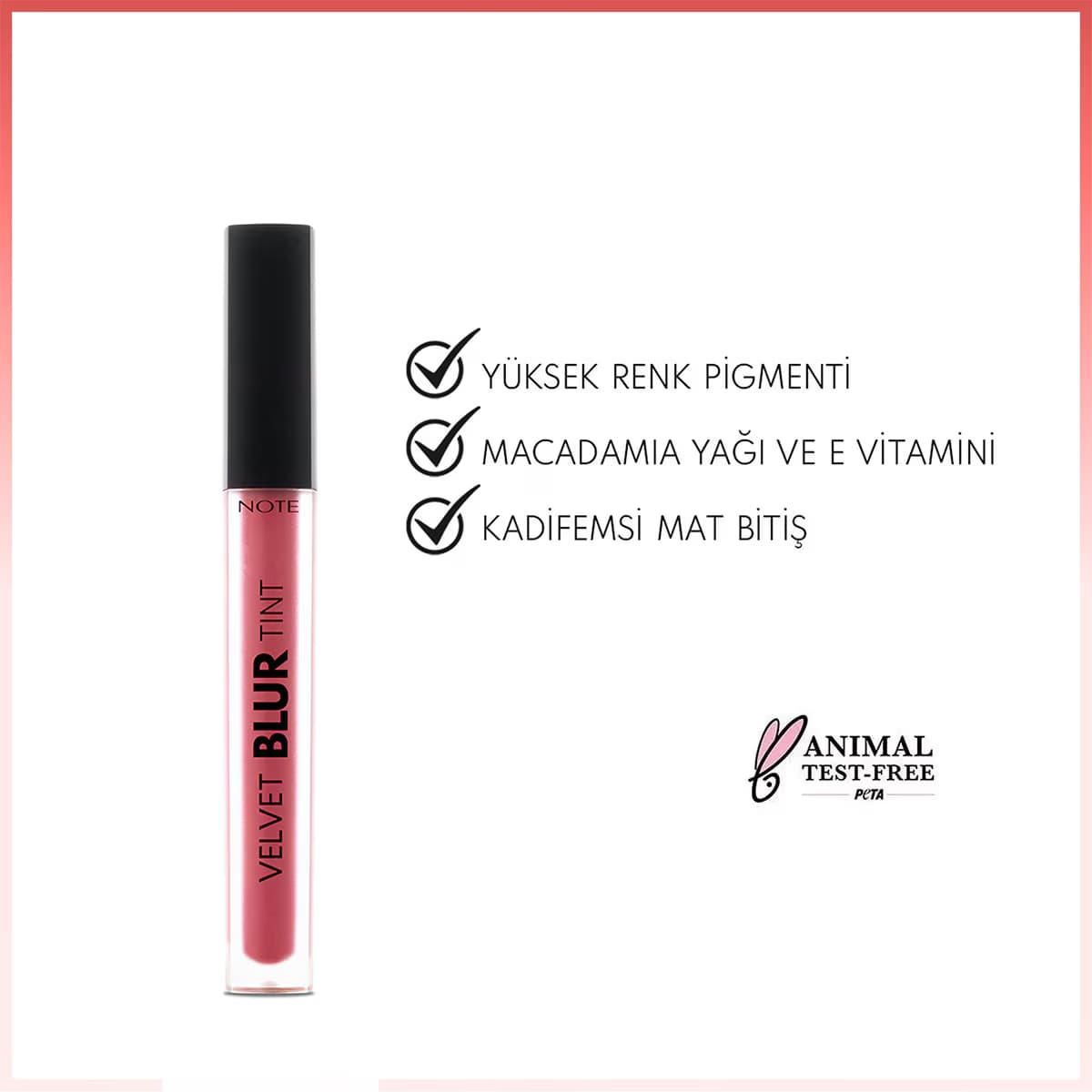 رژ لب مایع نوت مدل Velvet Blur 02 — تصویر ۵
