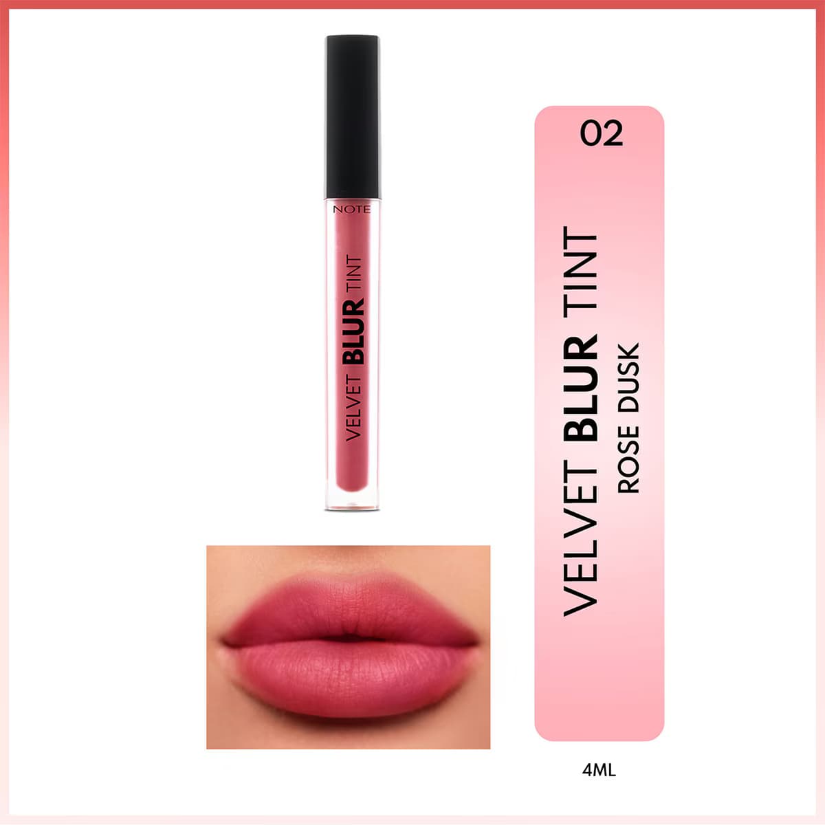 رژ لب مایع نوت مدل Velvet Blur 02 — تصویر ۲