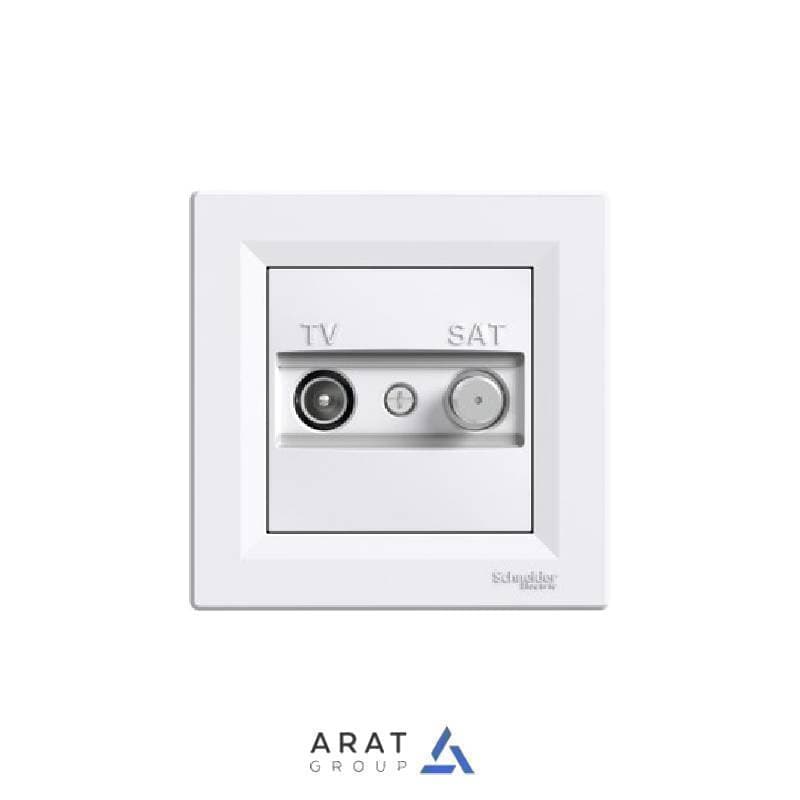 دو فیشه tv.sat اشنایدر مشکی مدل آسفورا