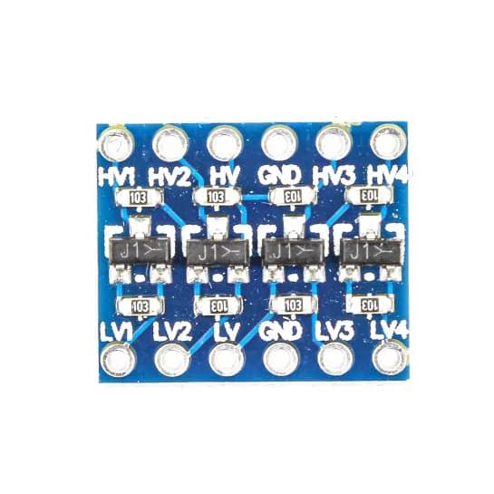 مبدل منطقی 5 به 3.3 ولت لاجیک کانورتر Logic Level Converter 5V to 3.3V مدل 4 کانال