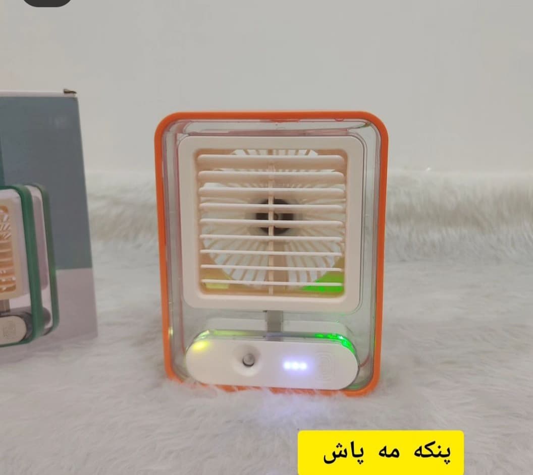 مینی پنکه مه پاش رومیزی شارژی — تصویر ۴