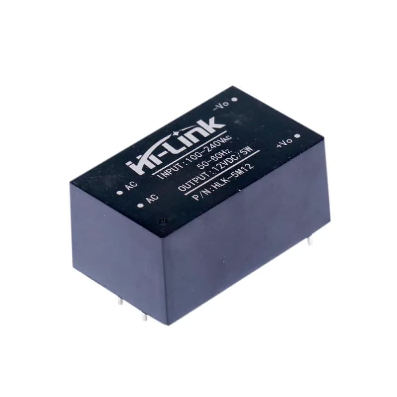 ماژول کاهنده روبردی ایزوله 220V به 12V جریان 420mA مدل HLK-5M12