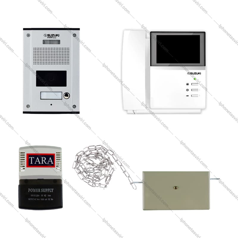 پک آماده نصب آیفون تصویری سوزوکی تک‌واحدی با مانیتور 413