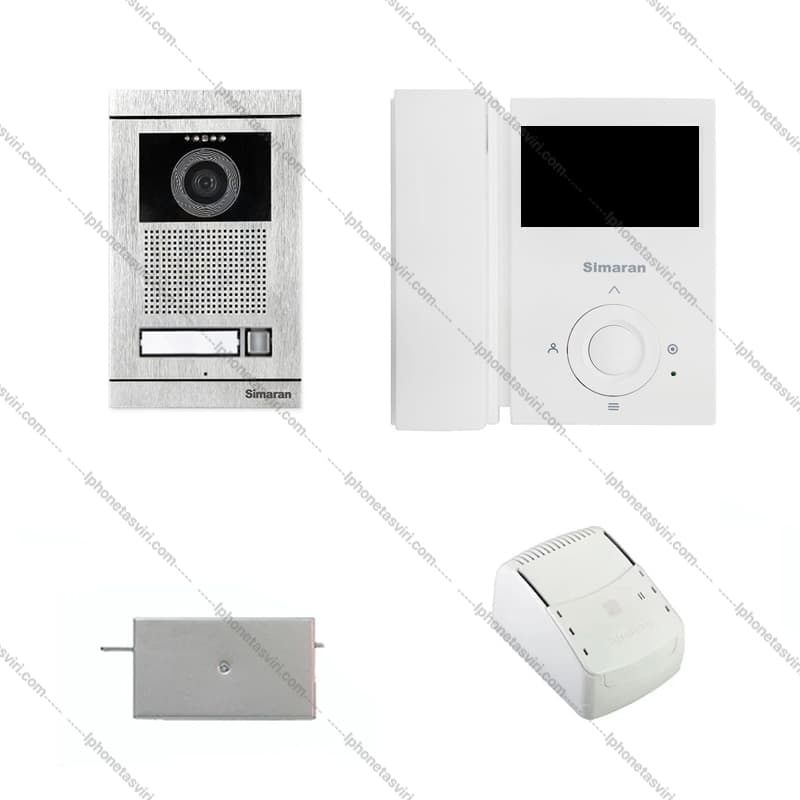 پک آماده نصب آیفون تصویری سیماران تک واحدی با مانیتور FL43