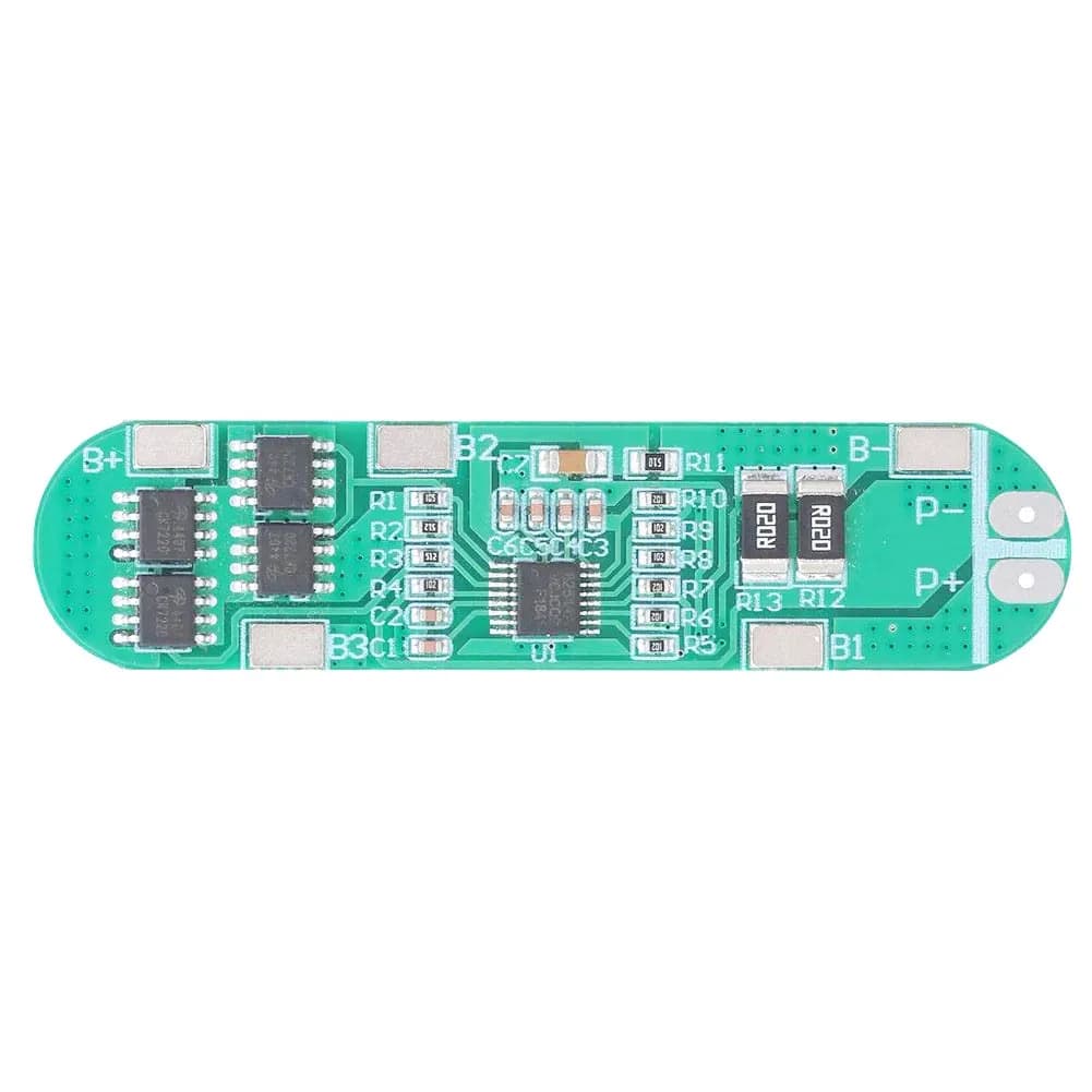 ماژول محافظ شارژ و دشارژ BMS باتری لیتیومی 4 سل 10 آمپر مدل HX-4S-A01