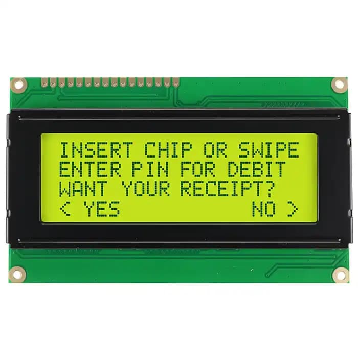 LCD کاراکتری 20×4 بک لایت سبز LCD2004