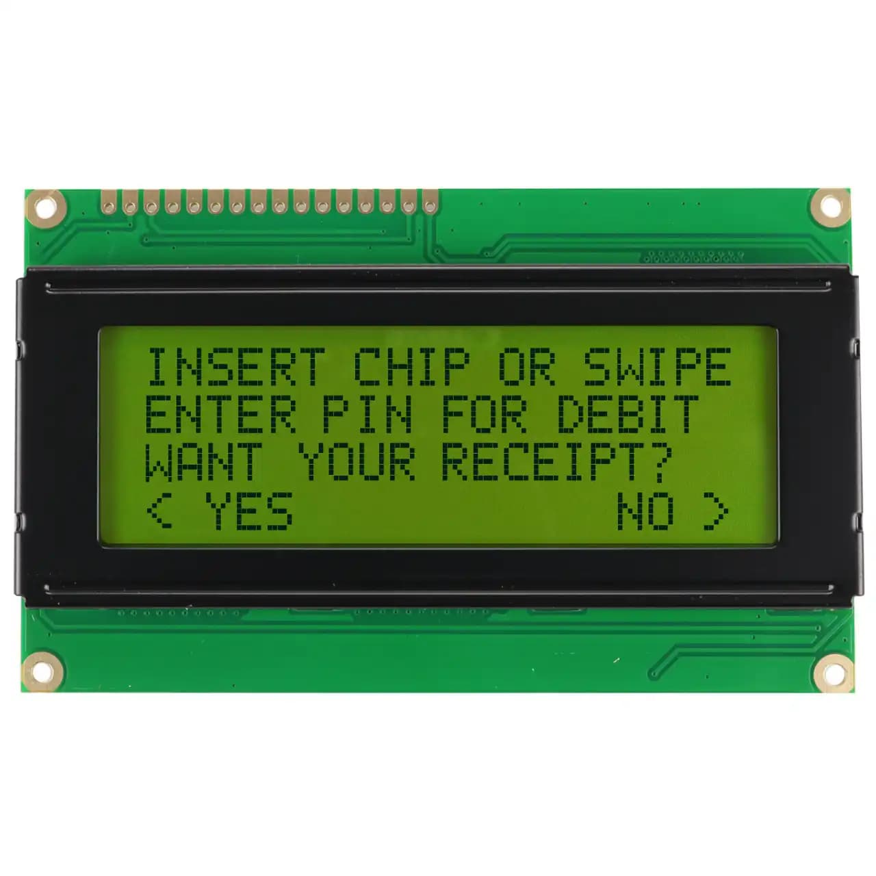 LCD کاراکتری 20×4 بک لایت سبز LCD2004 — تصویر ۲
