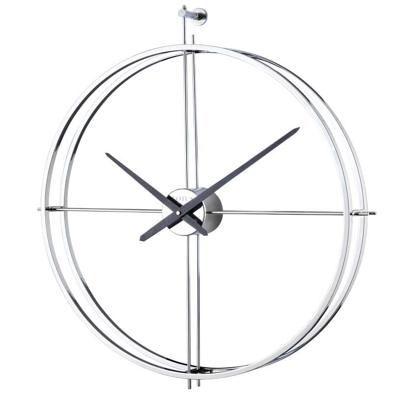 ساعت دیواری فلزی WILHELM کد M-18030 نقره‌ای