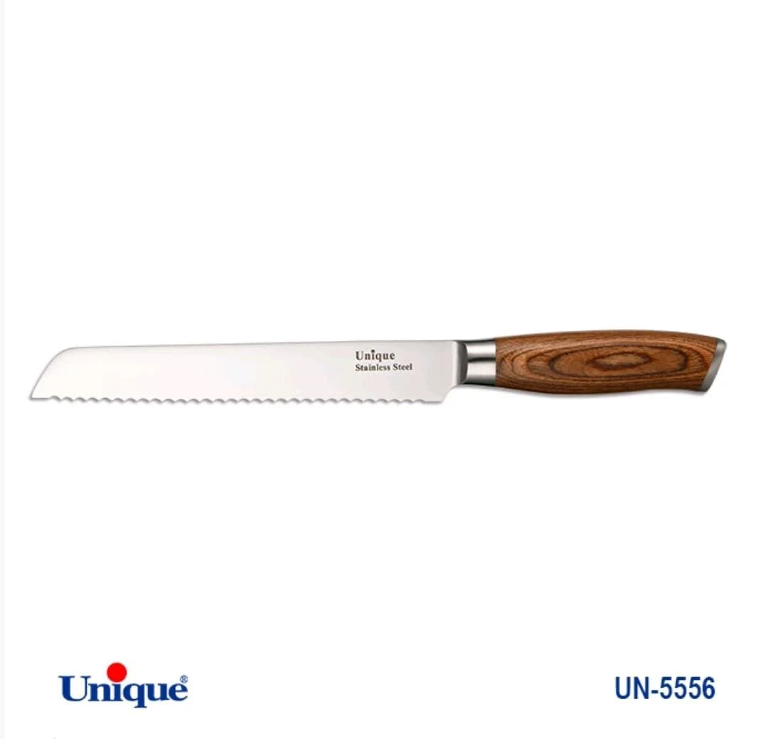 کارد تک نان 8 یونیک دسته چوب کد UN-5556 طرح 1