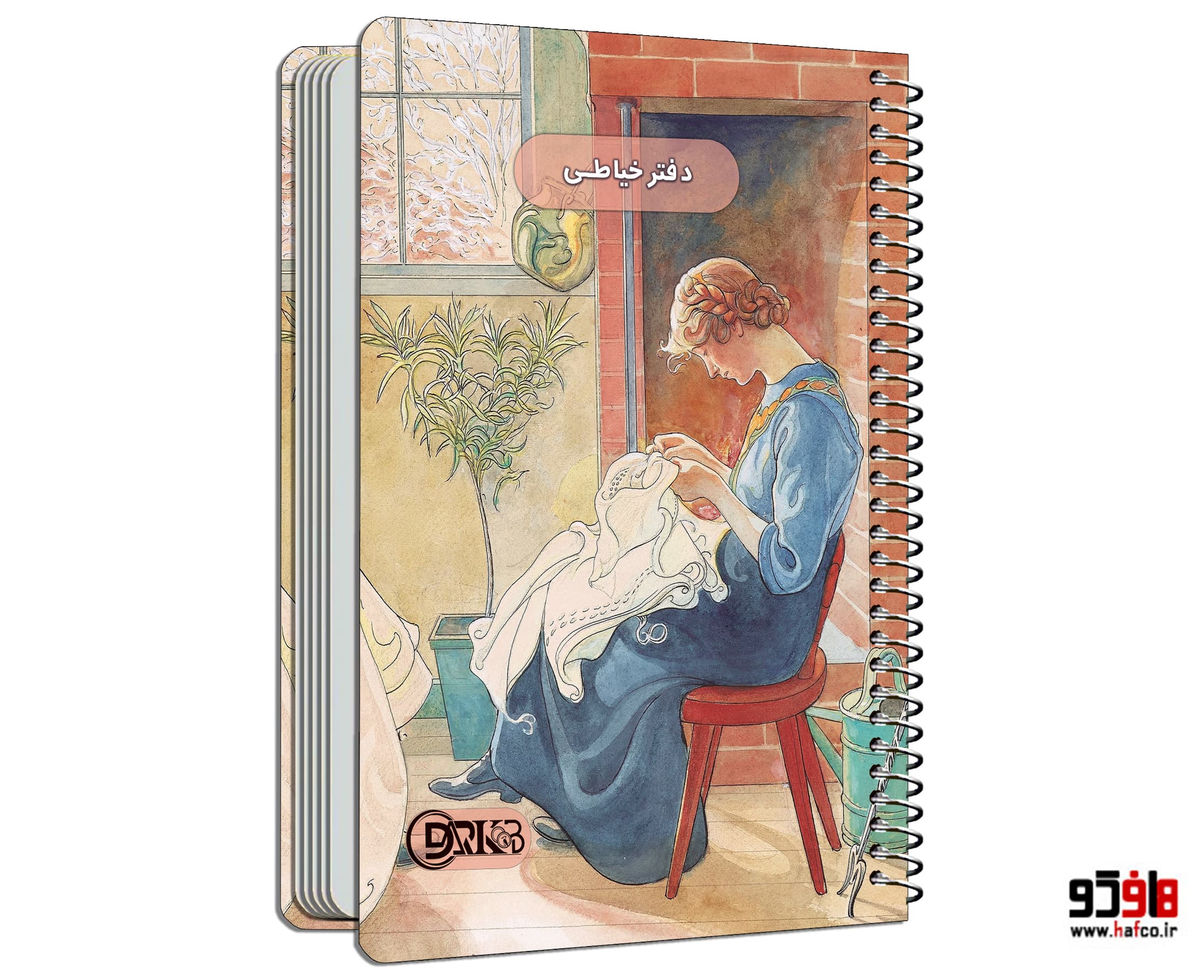دفتر خیاطی سیمی 80 برگ مدل کوک 164/1