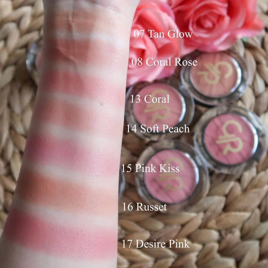 رژگونه پودری گلدن‌رزGOLDENROSE مدل Powder Blush — تصویر ۲